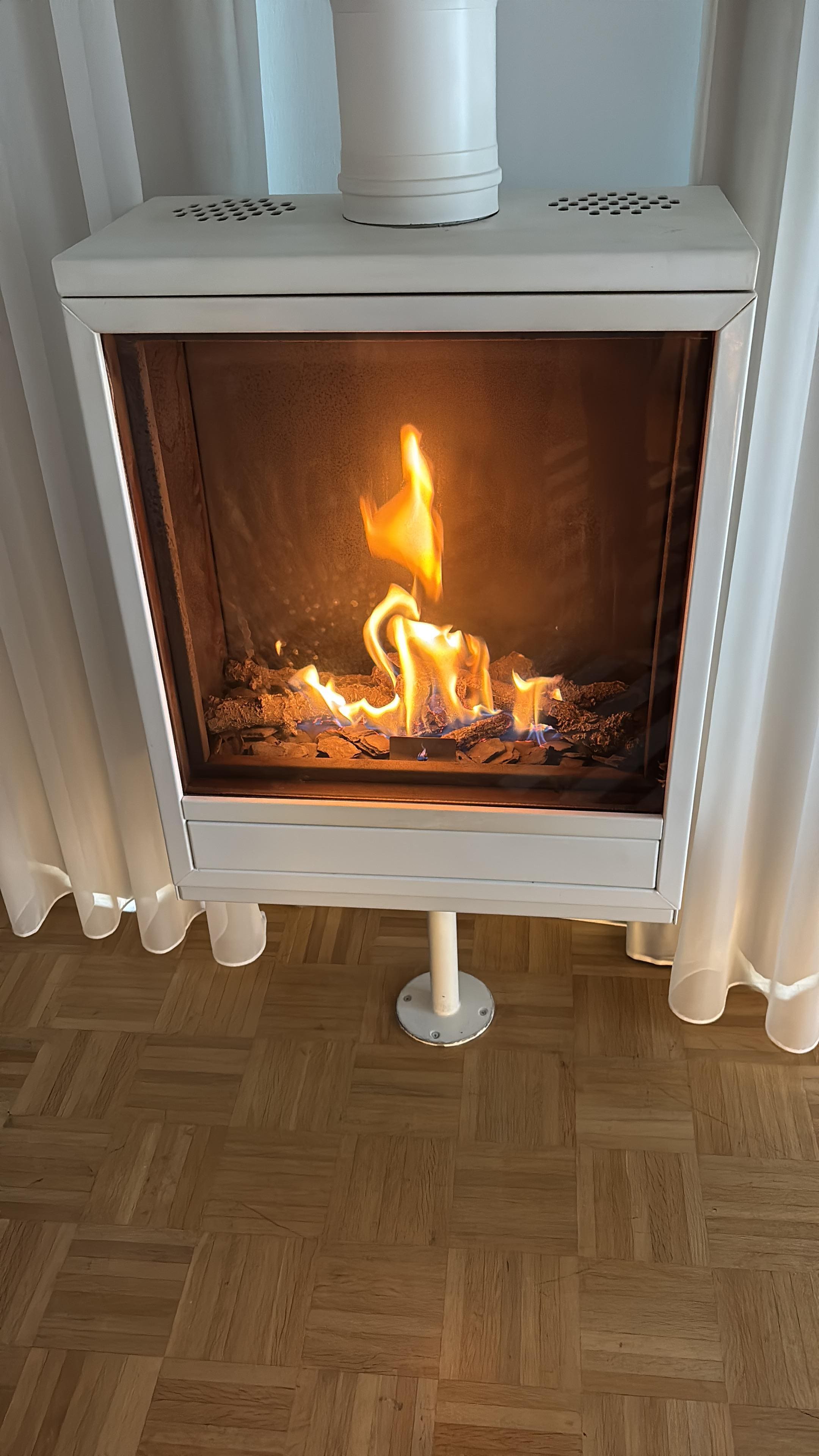 Cheminée dans la chambre