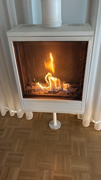 Cheminée dans la chambre