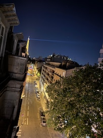 Balcony to the left, room 606.