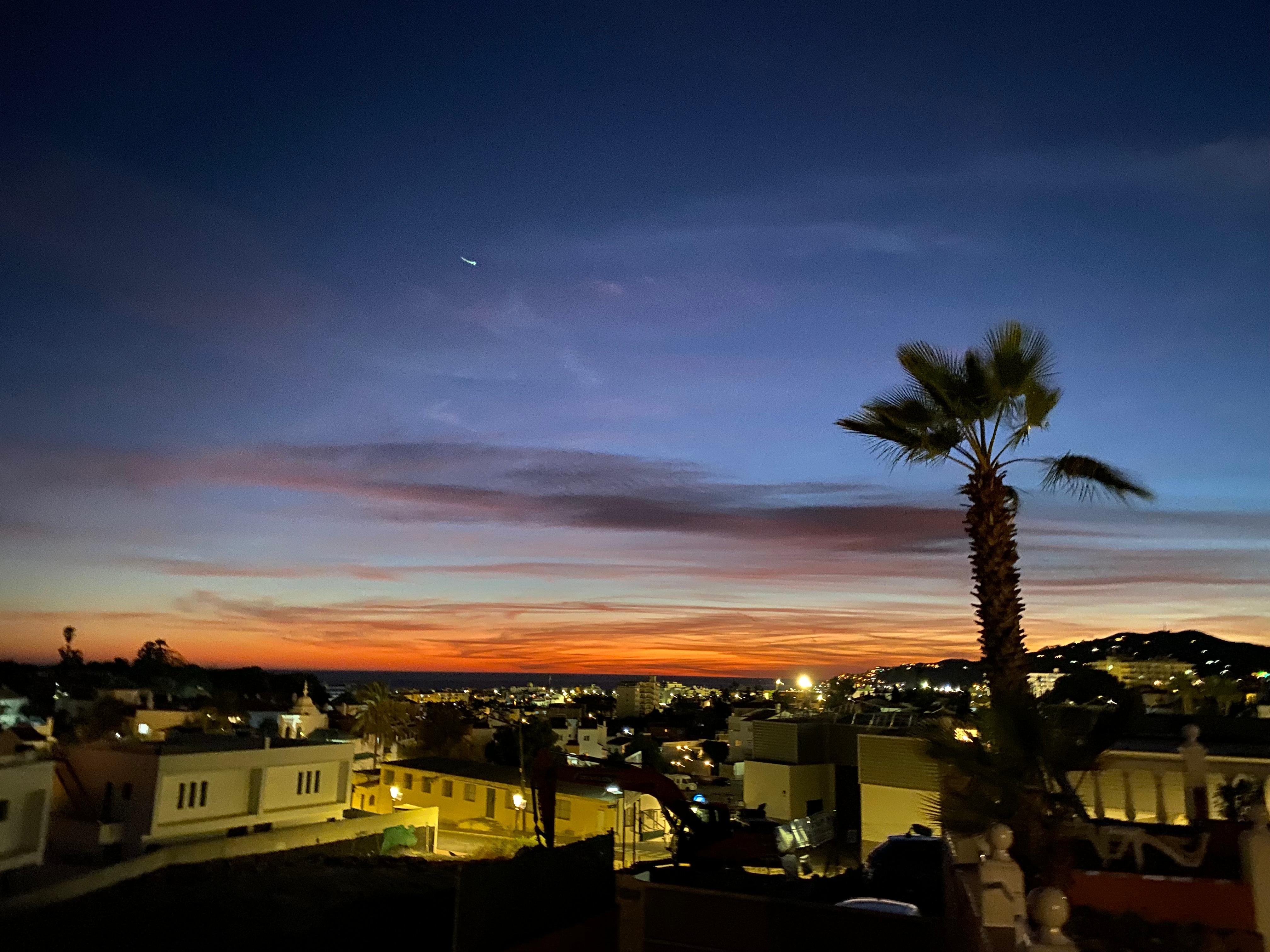 Sunset from our balcony