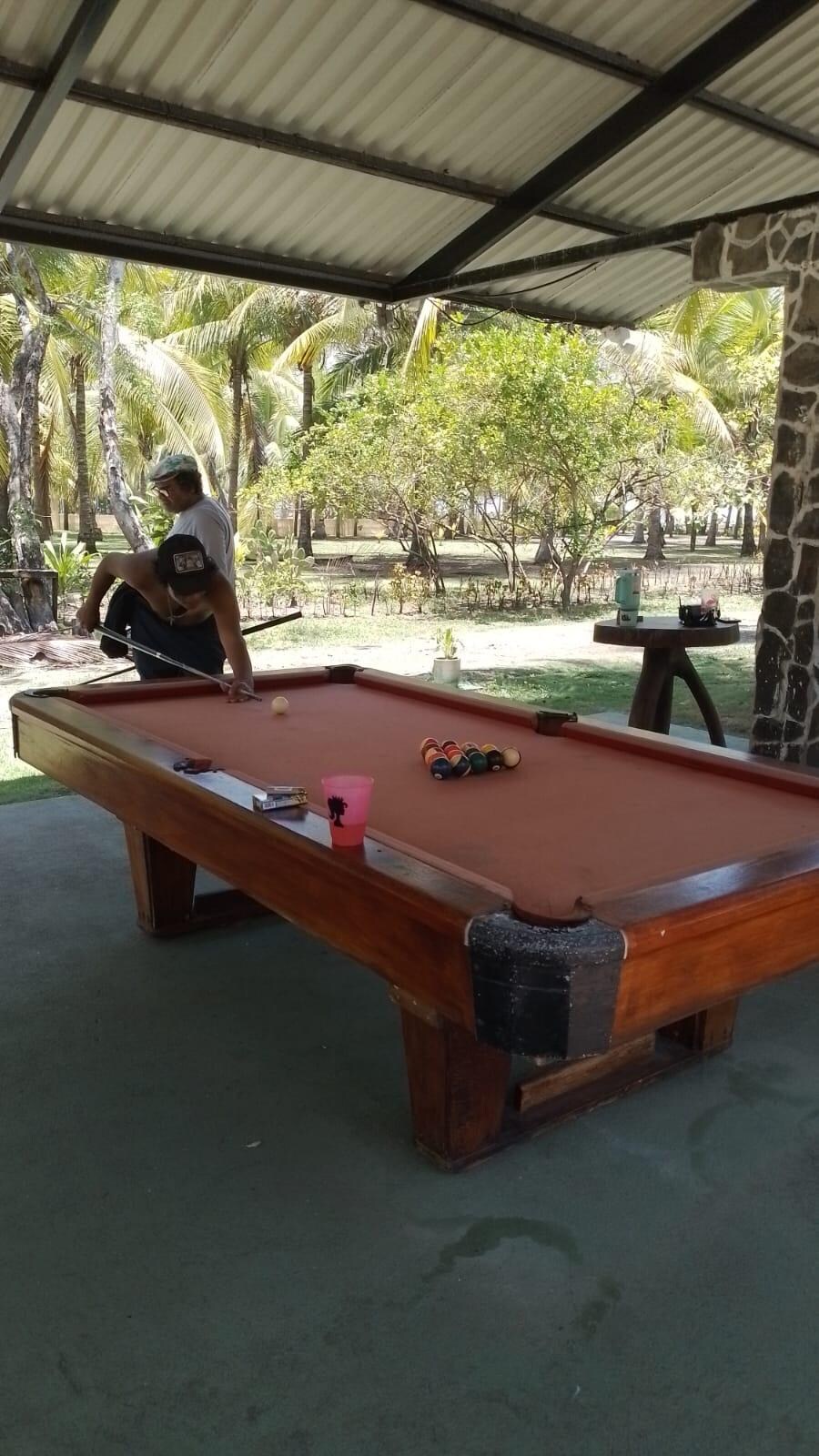 Pool Table at Hotel