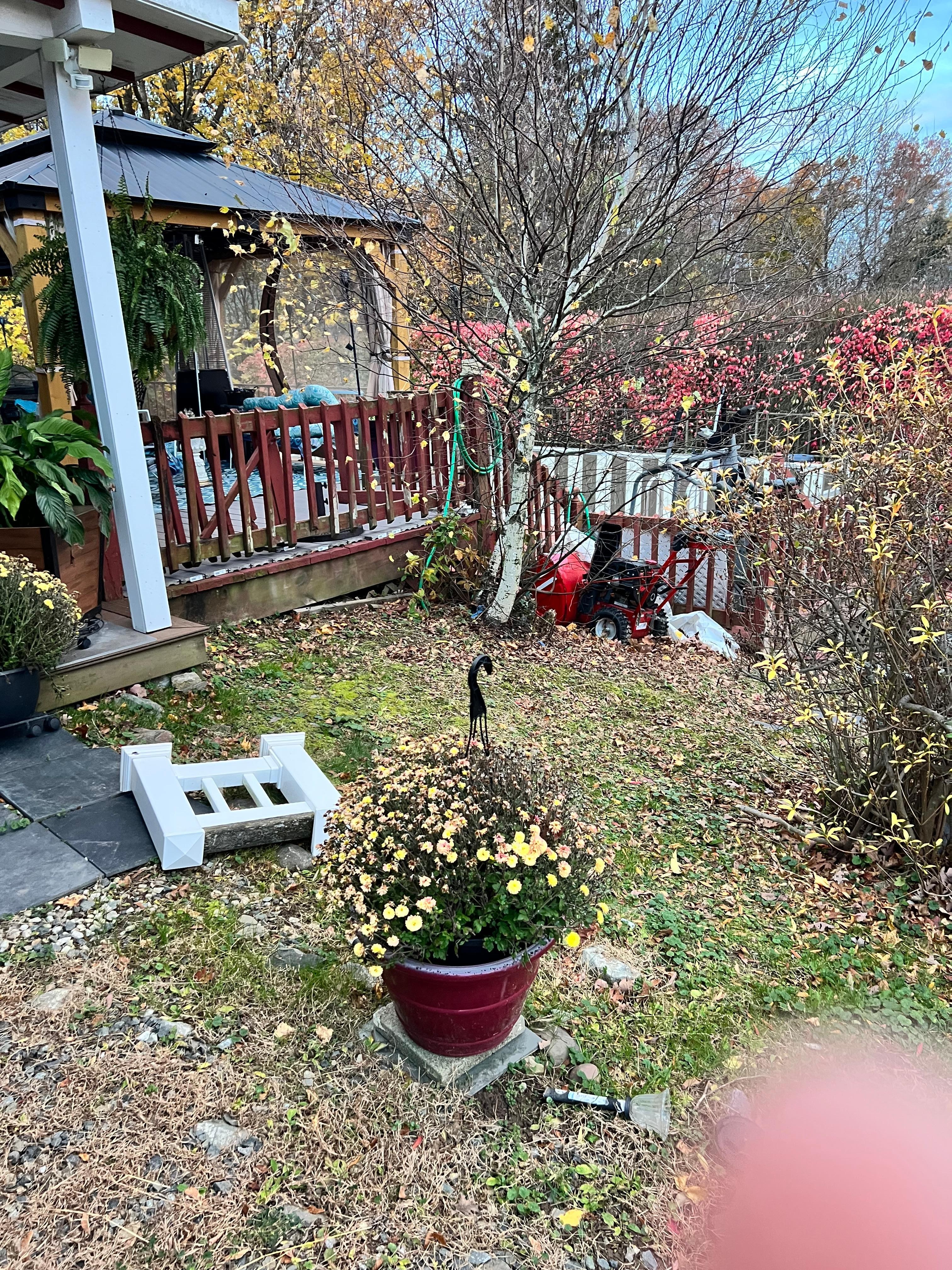 Walking up to the entance