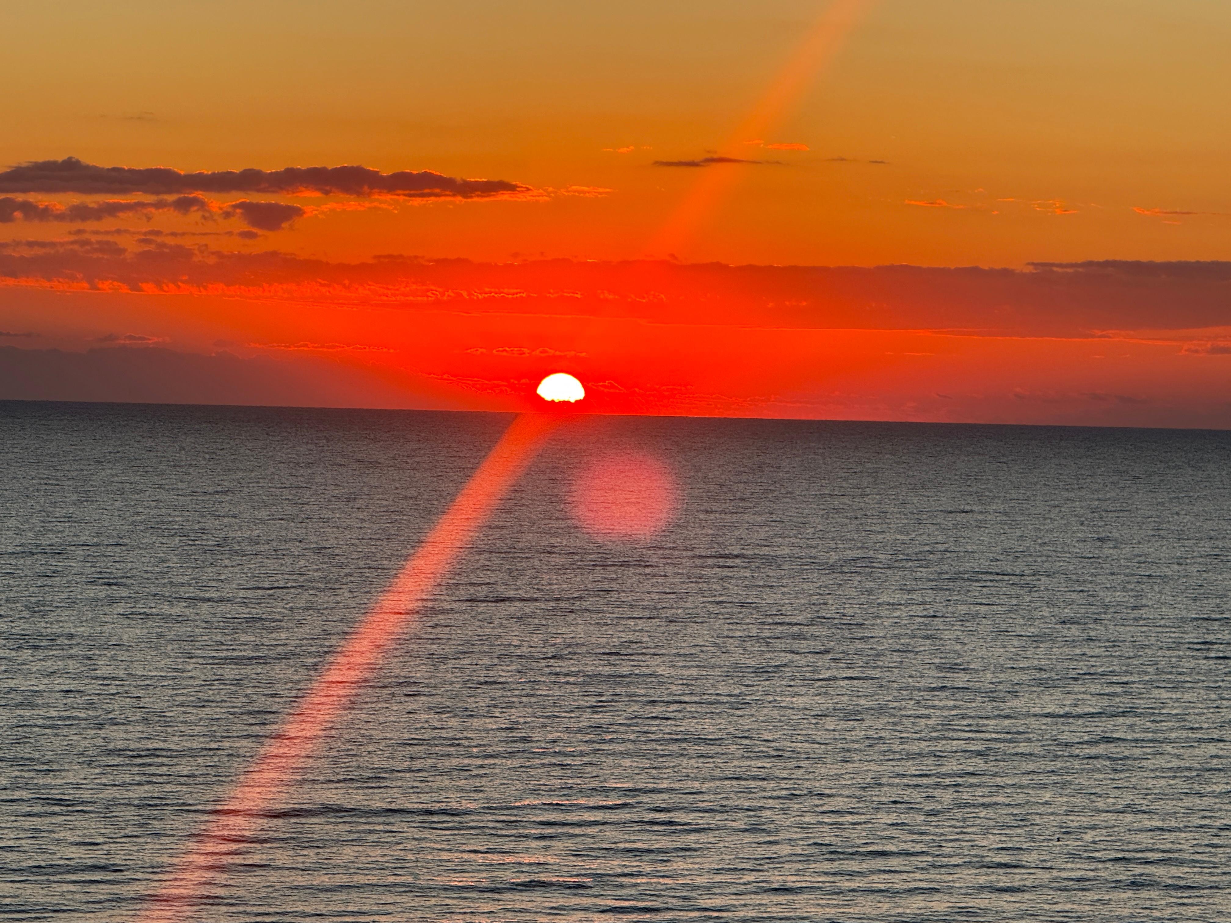 Sunrise from the balcony
