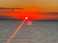 Sunrise from the balcony