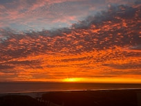 Sunrise view from the balcony