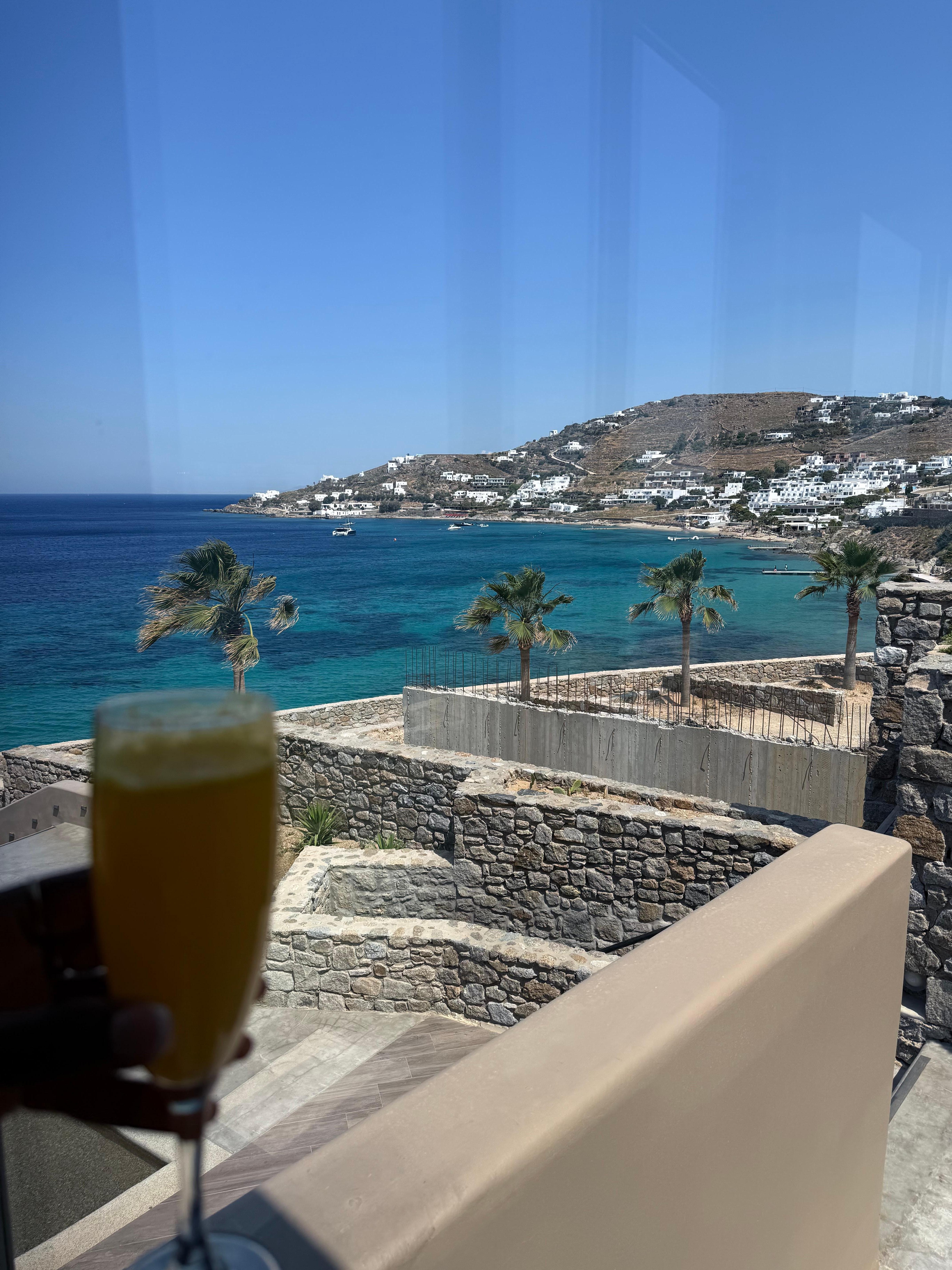 View from the restaurant/breakfast buffet