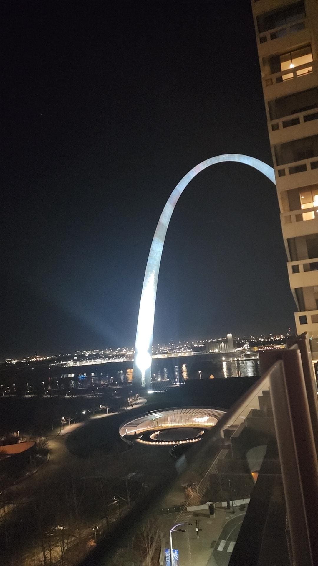 On the 8th floor balcony 