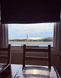 View from the large dining table