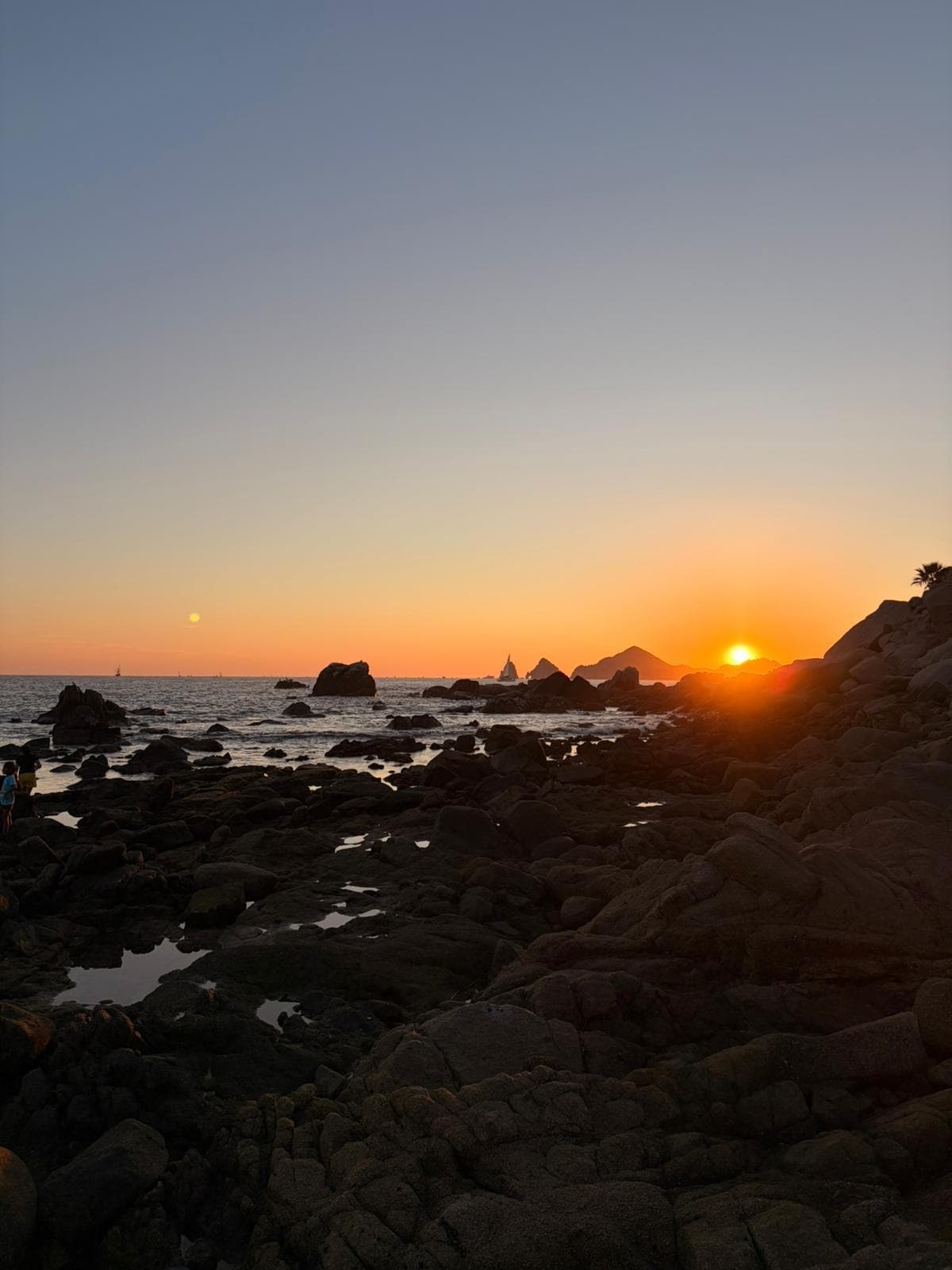 Sunset view from the beach 