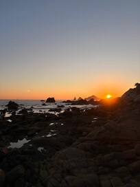 Sunset view from the beach