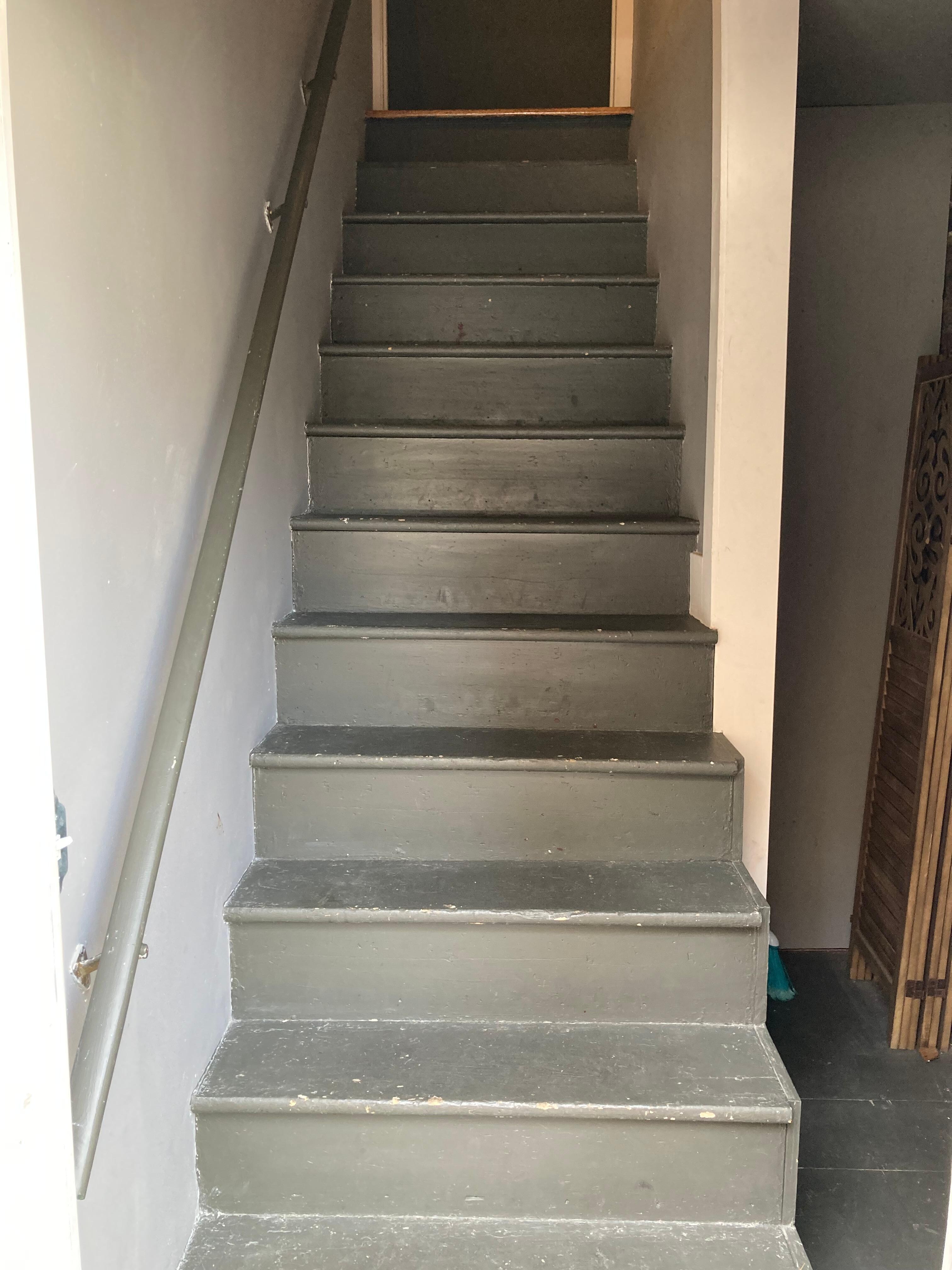 Stairs up to unit.