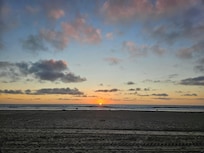 Sunset view on Mission Beach