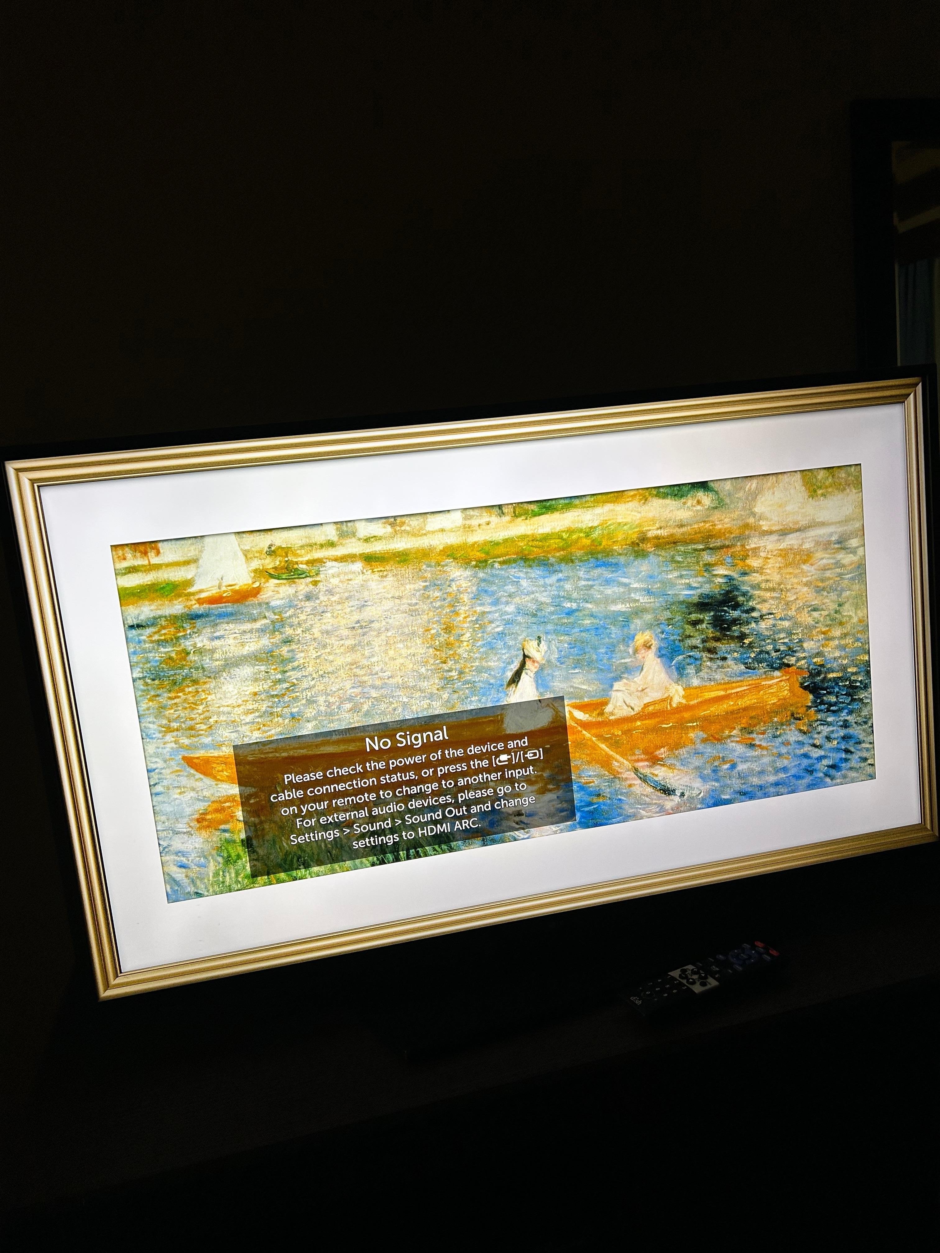 This is all you will see on the tv 