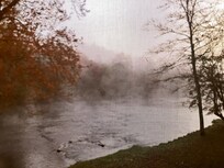 Early morning mist on the river