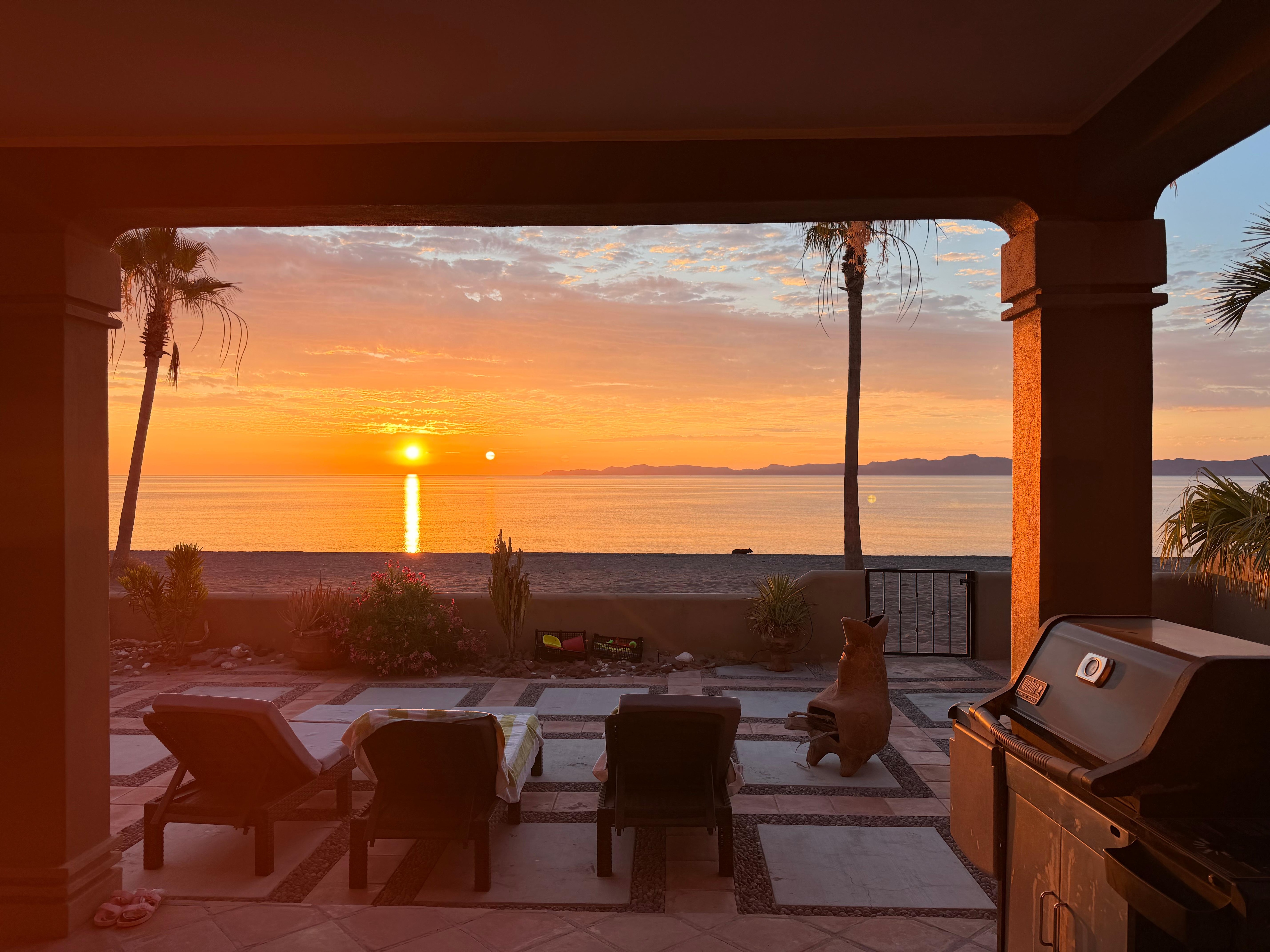 Sunrise from the kitchen