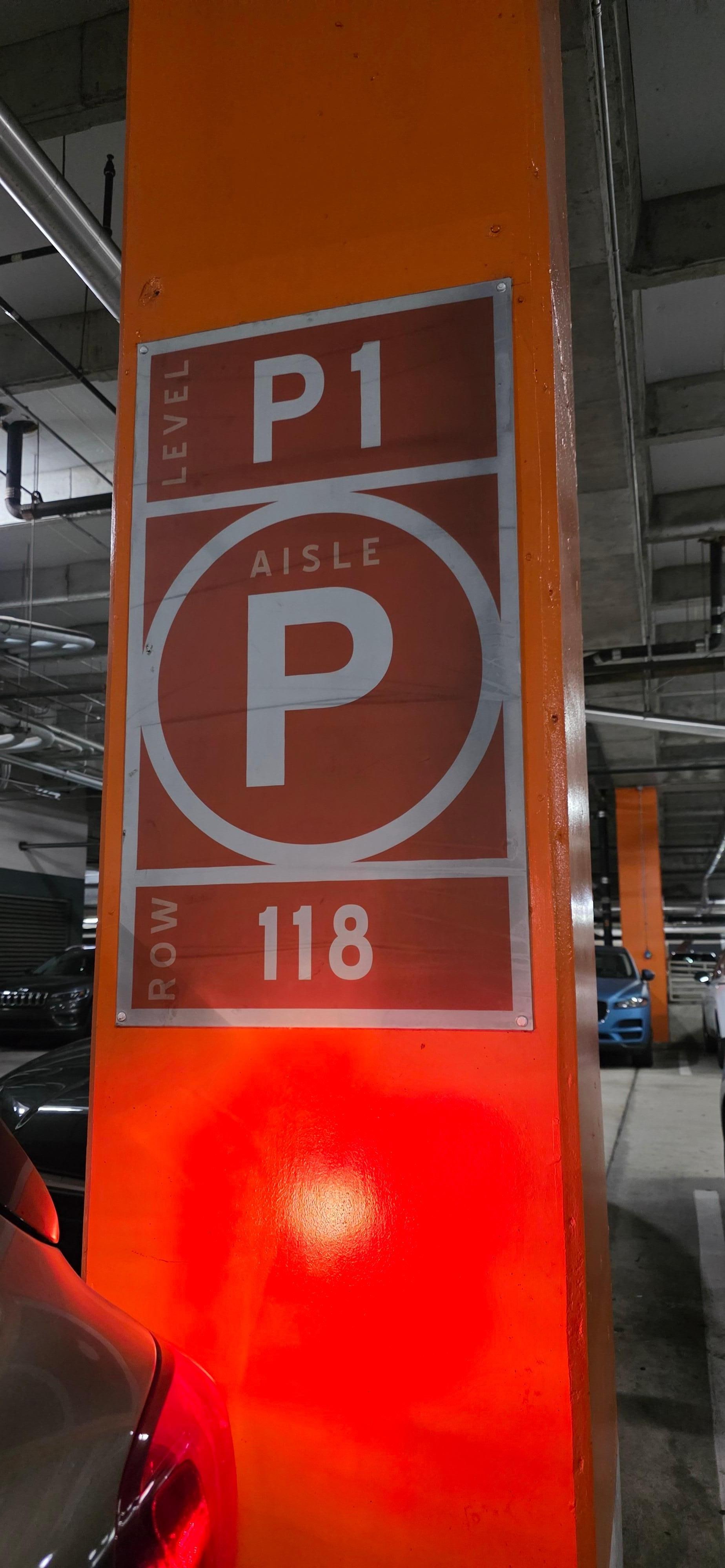 Convenient paid overnight parking in this section that's closest to the building. 
