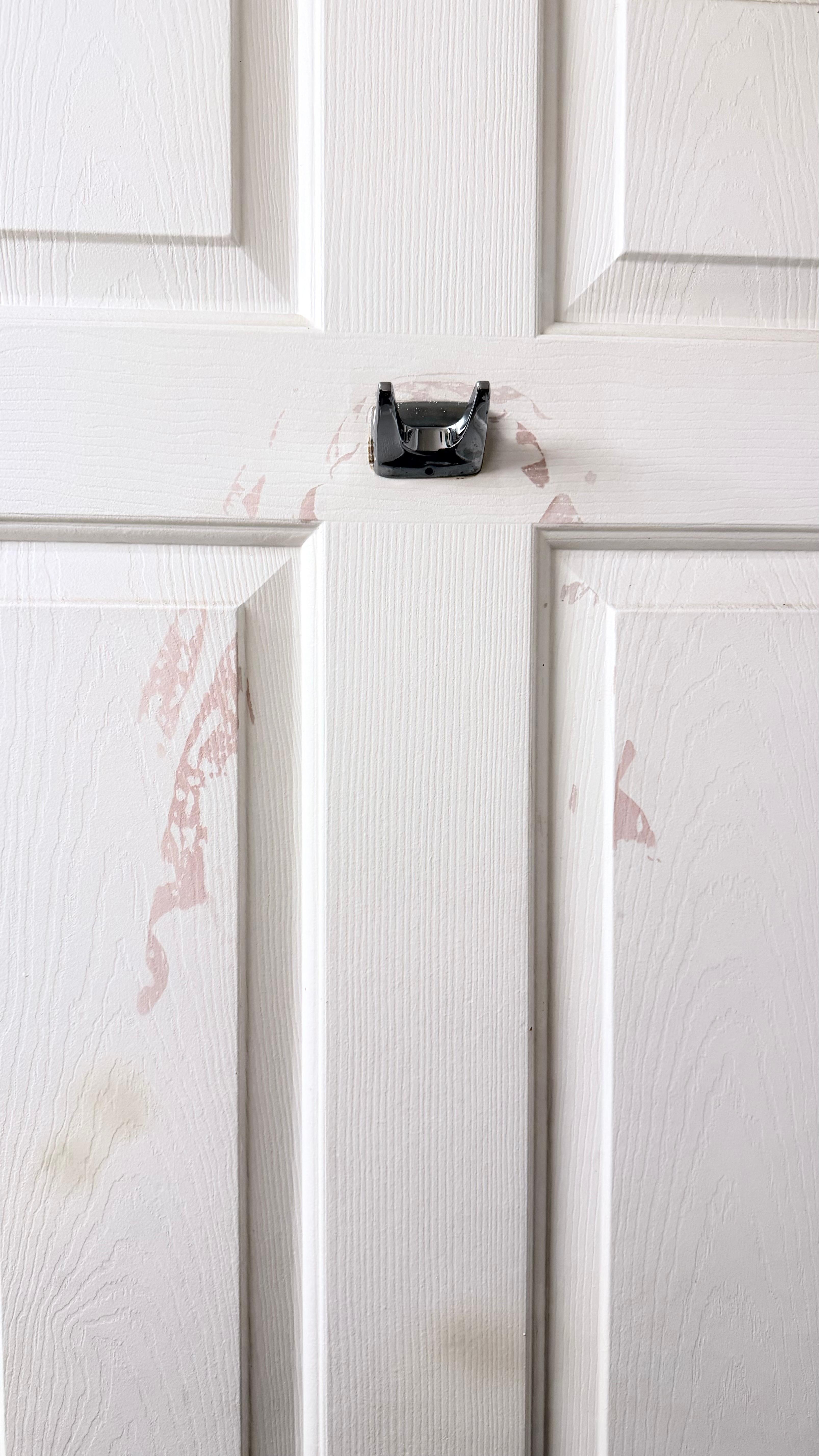 Back of bathroom door