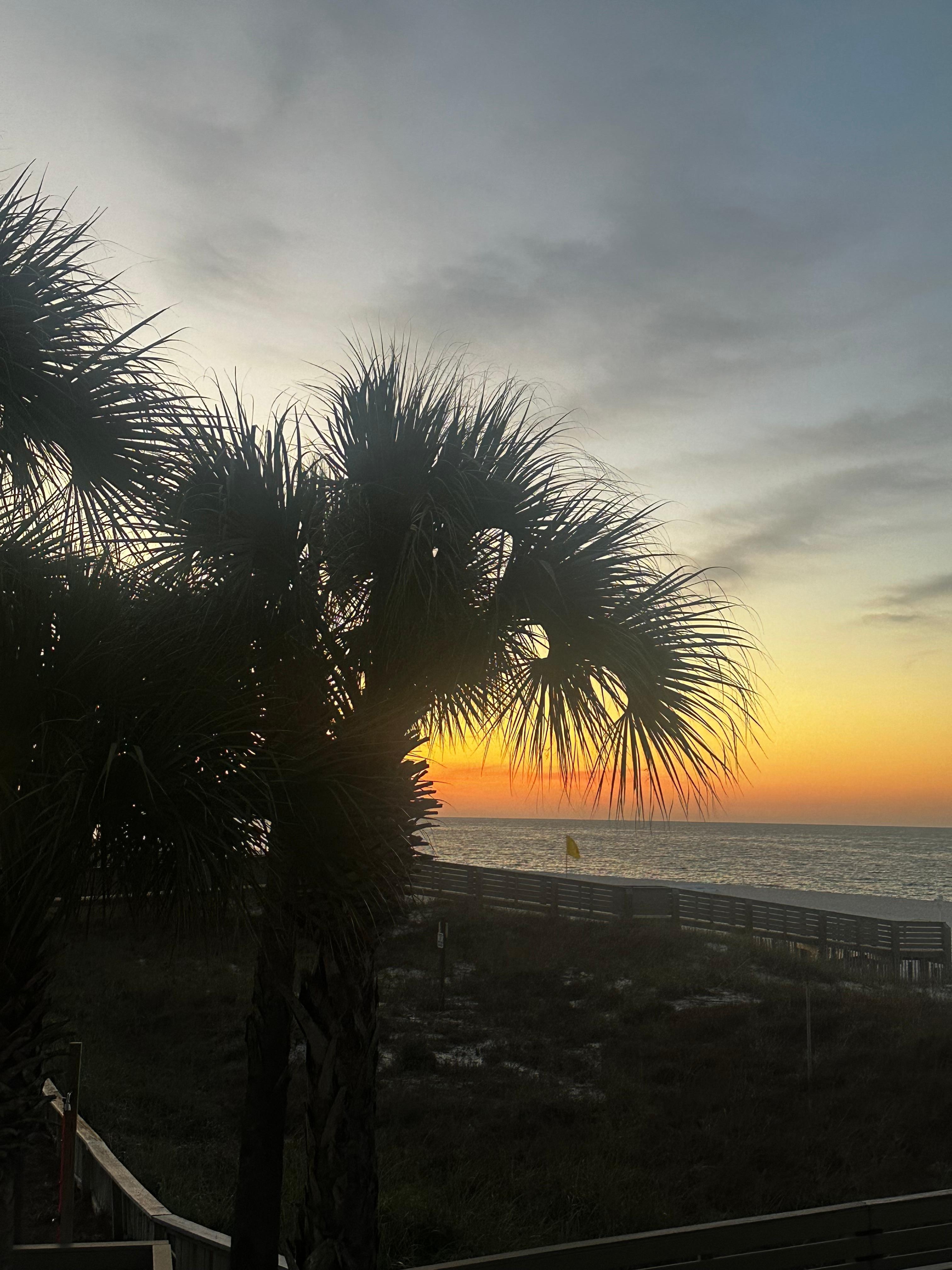 Sunrise view from balcony 