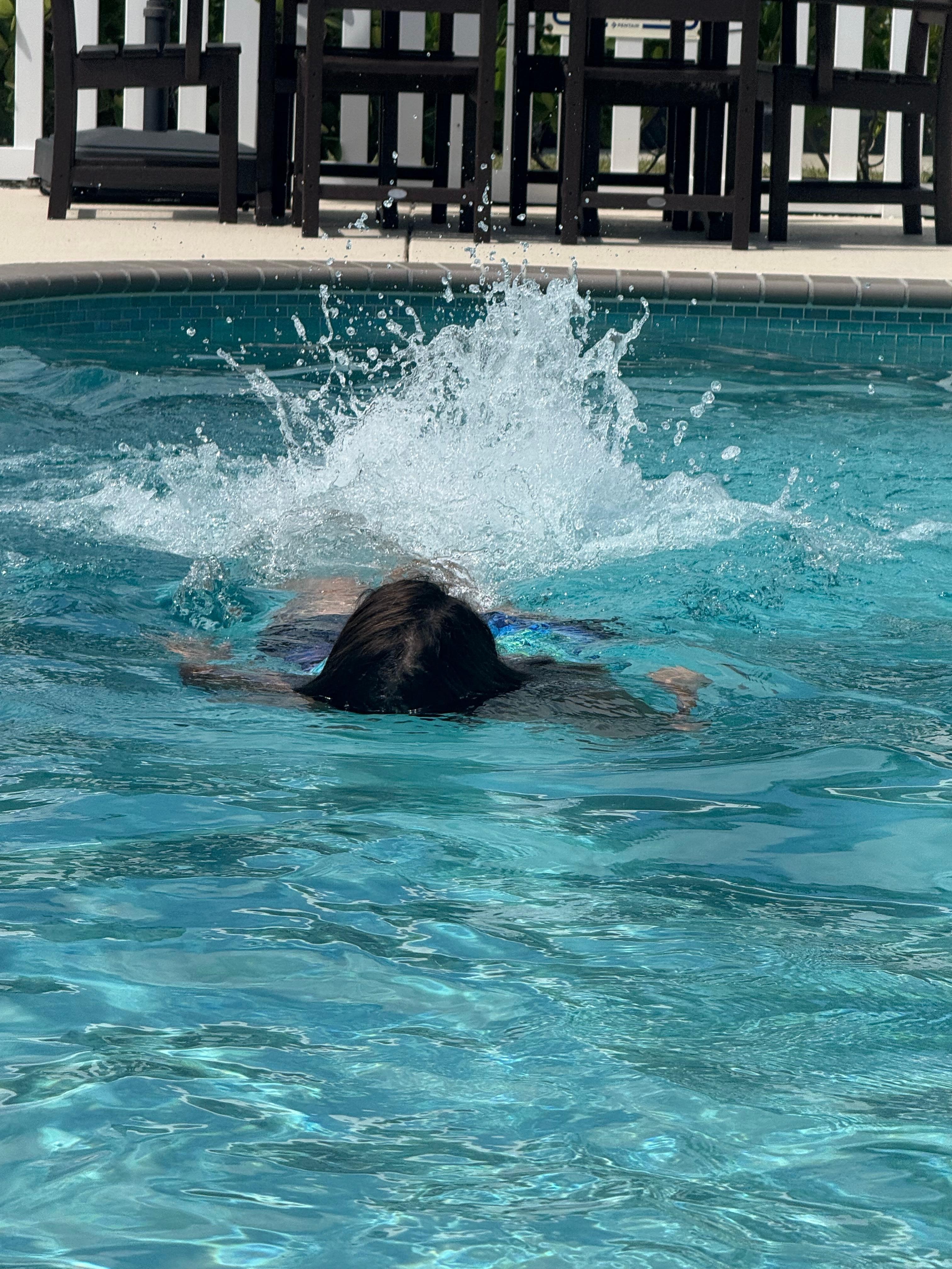 Nice clean and warm pool