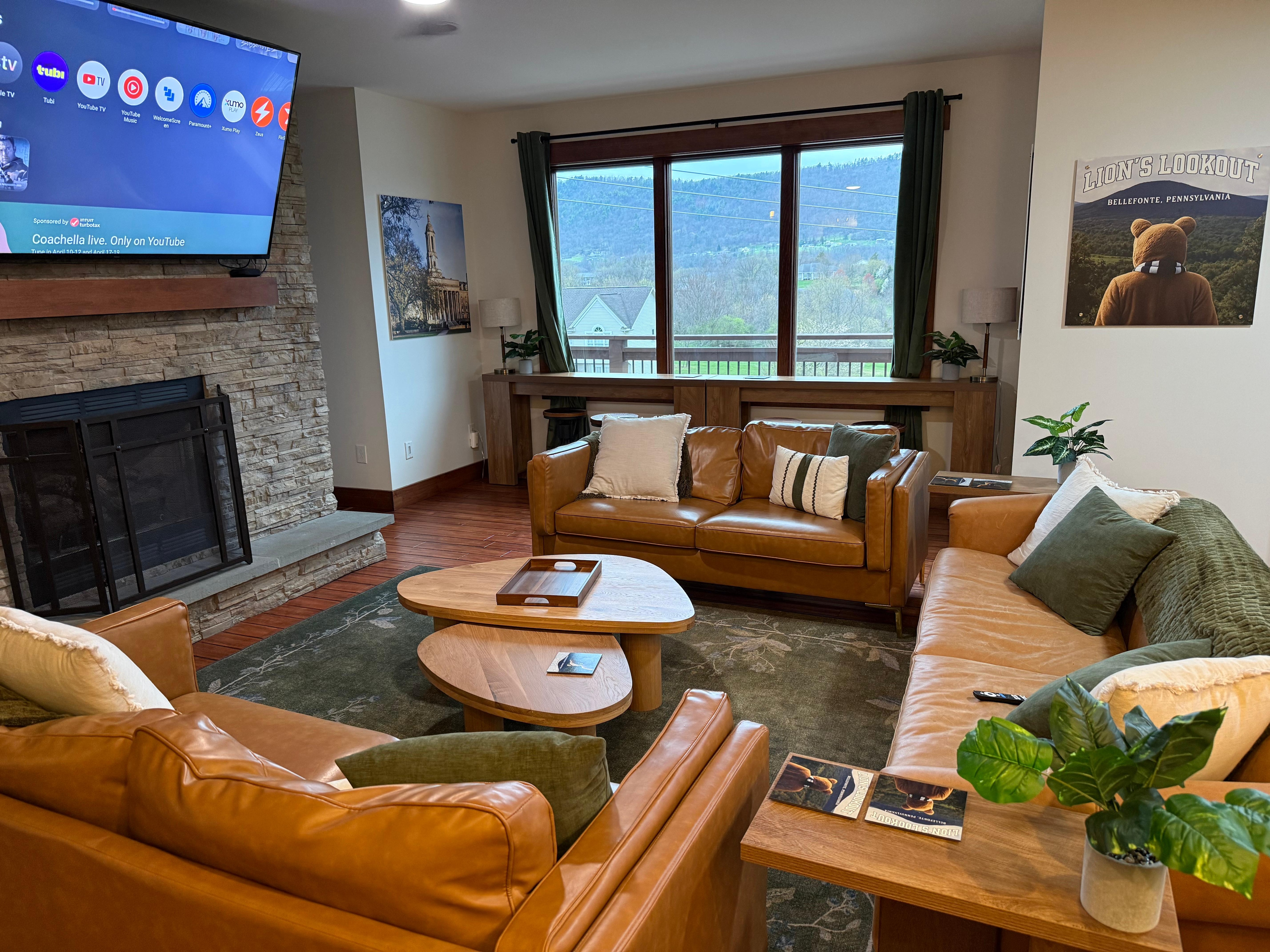 Plenty of room to relax and share a movie 