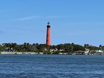 Ponce lighthouse (view from boat ride we took)
