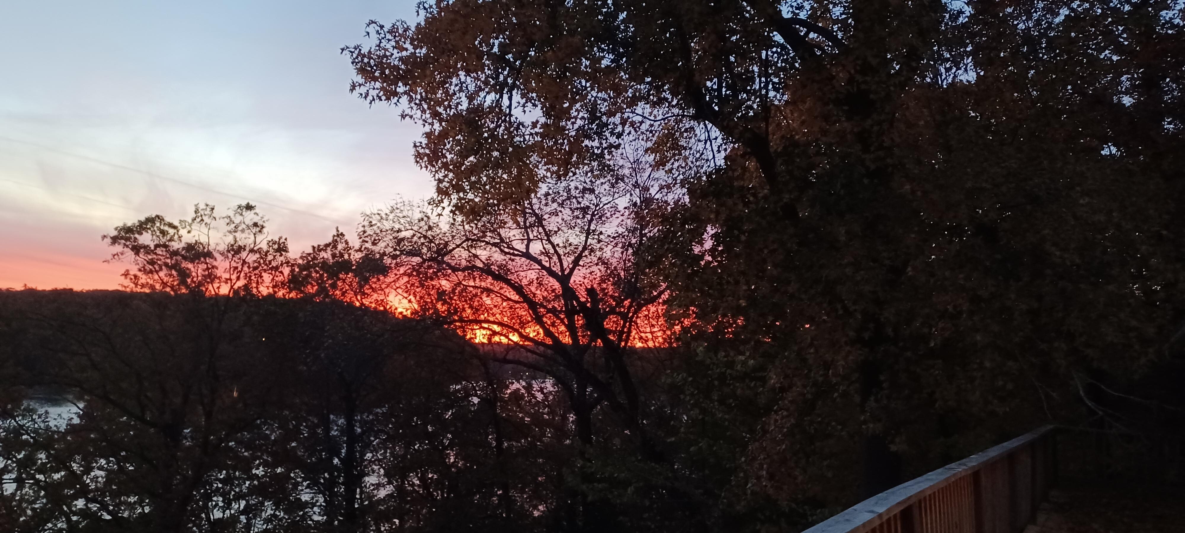 Upper level sunset shot.