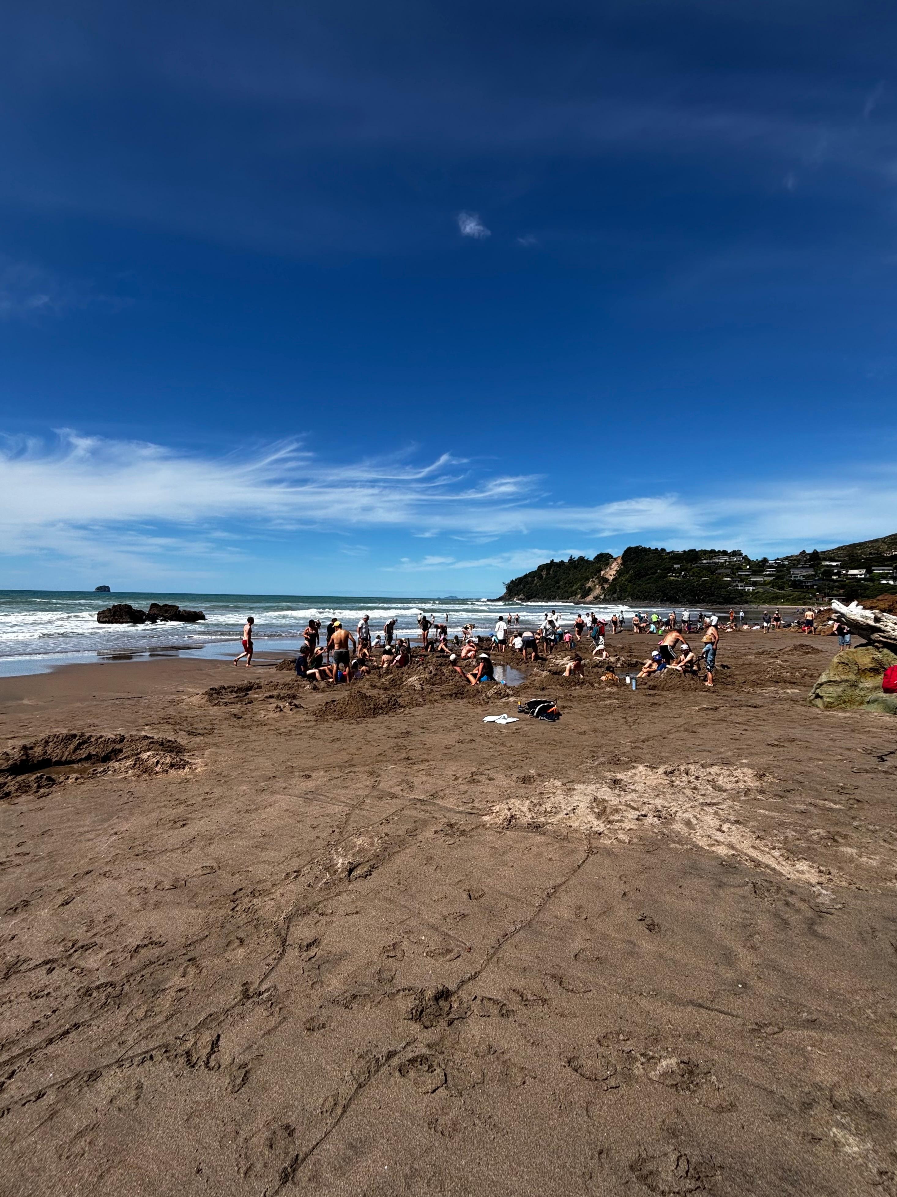 Hot water beach, low tide 