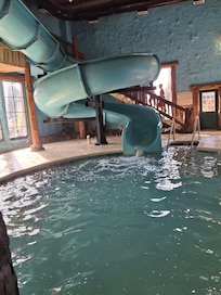 Cool slide! Cloudy water.