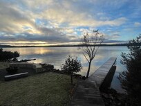 A beautiful sunrise over the lake.