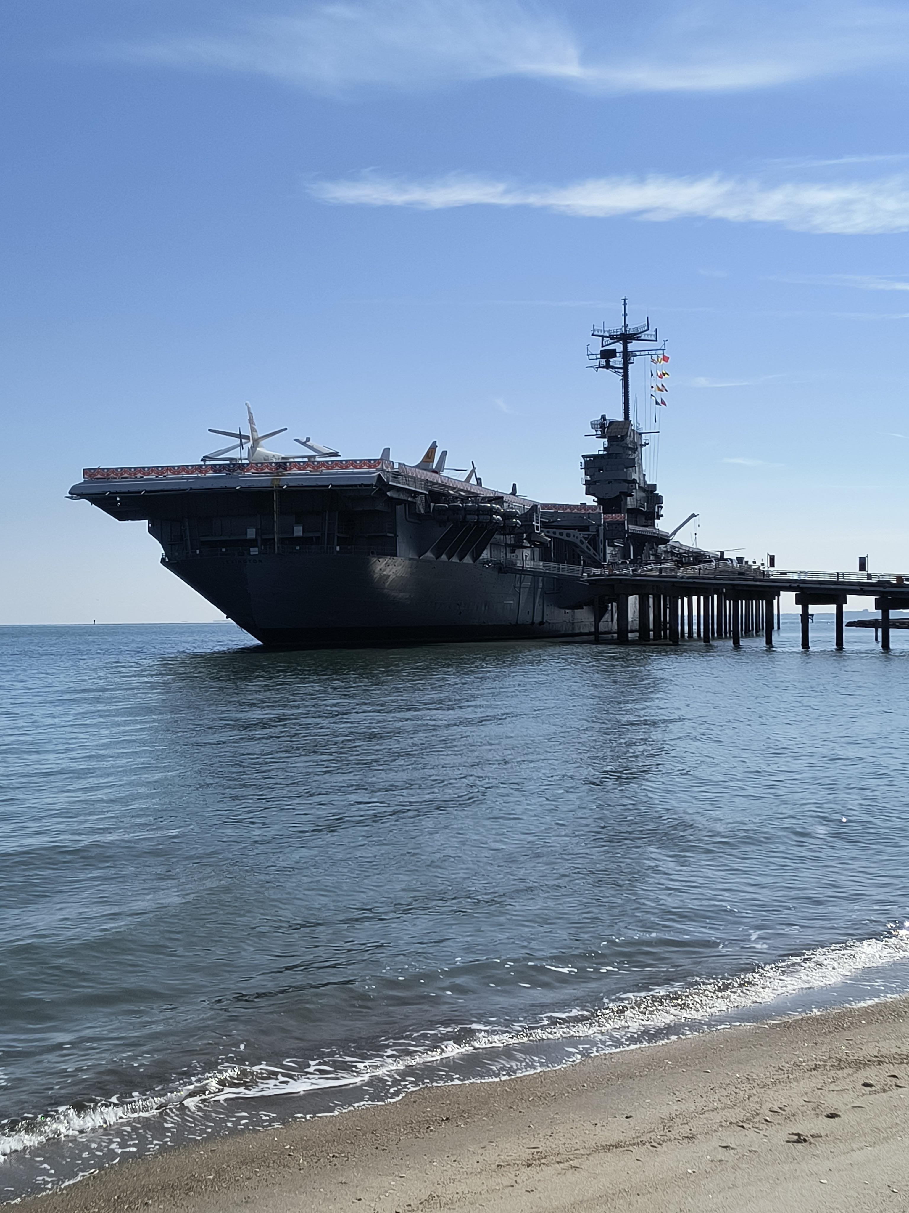 30 minutes away, the USS Lexington, WWII, carrier museum. Heart Stopping!