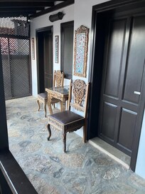 Balcony outside our rooms