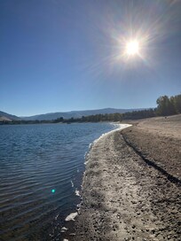 Morning walk on beach