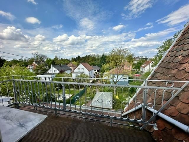 View from third floor private balcony