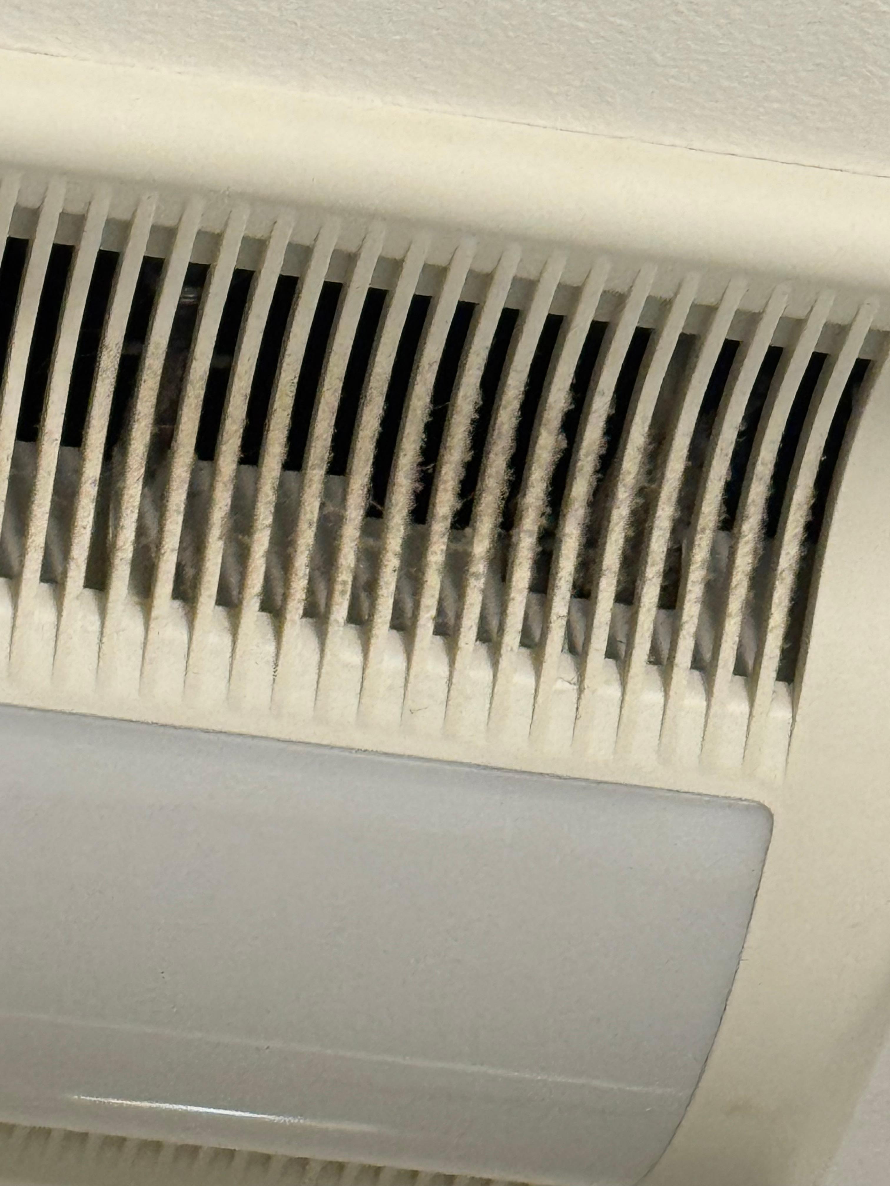 Vent in bathroom very dirty