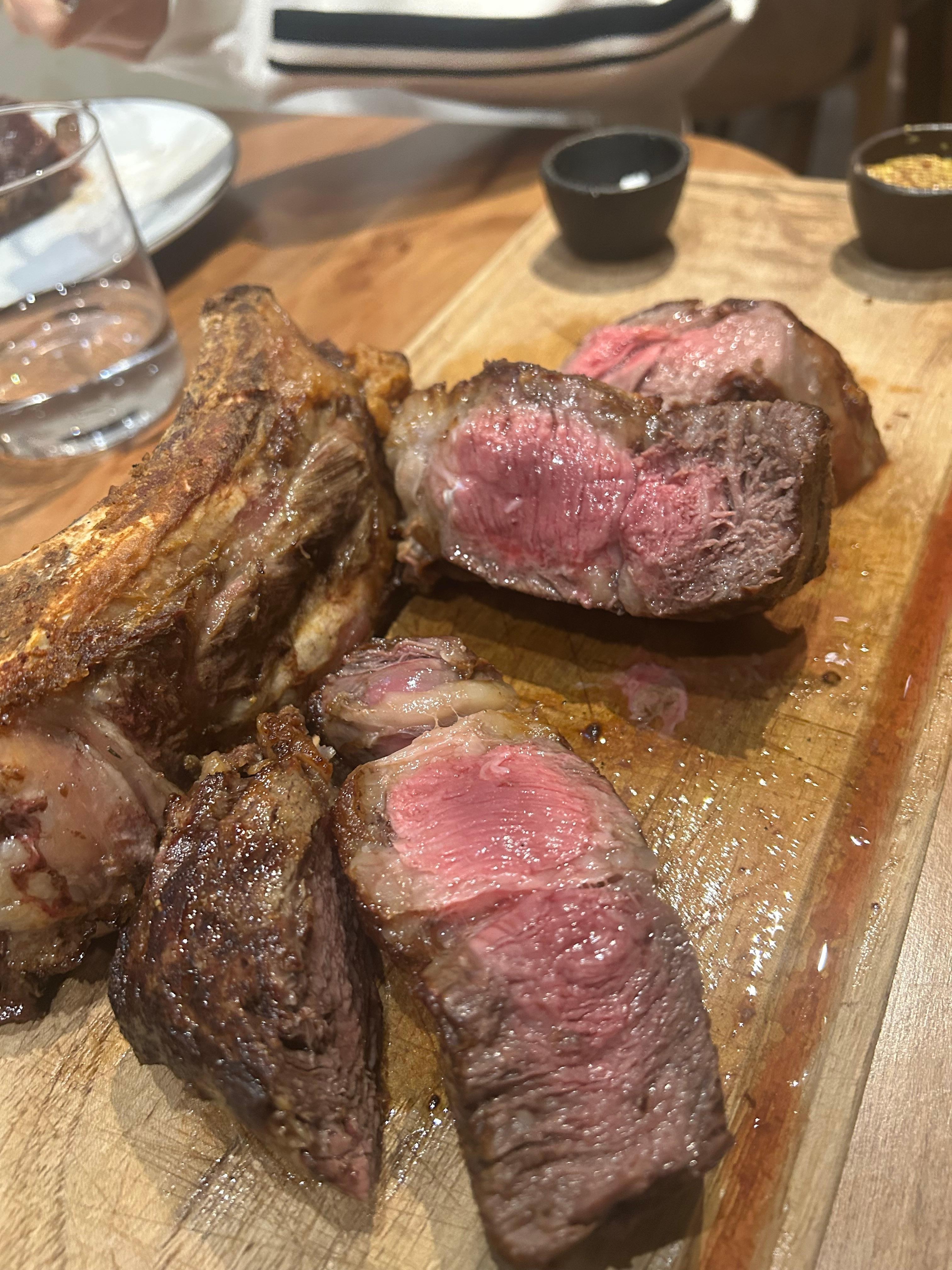 Perfectly medium rare the way I like it !!!