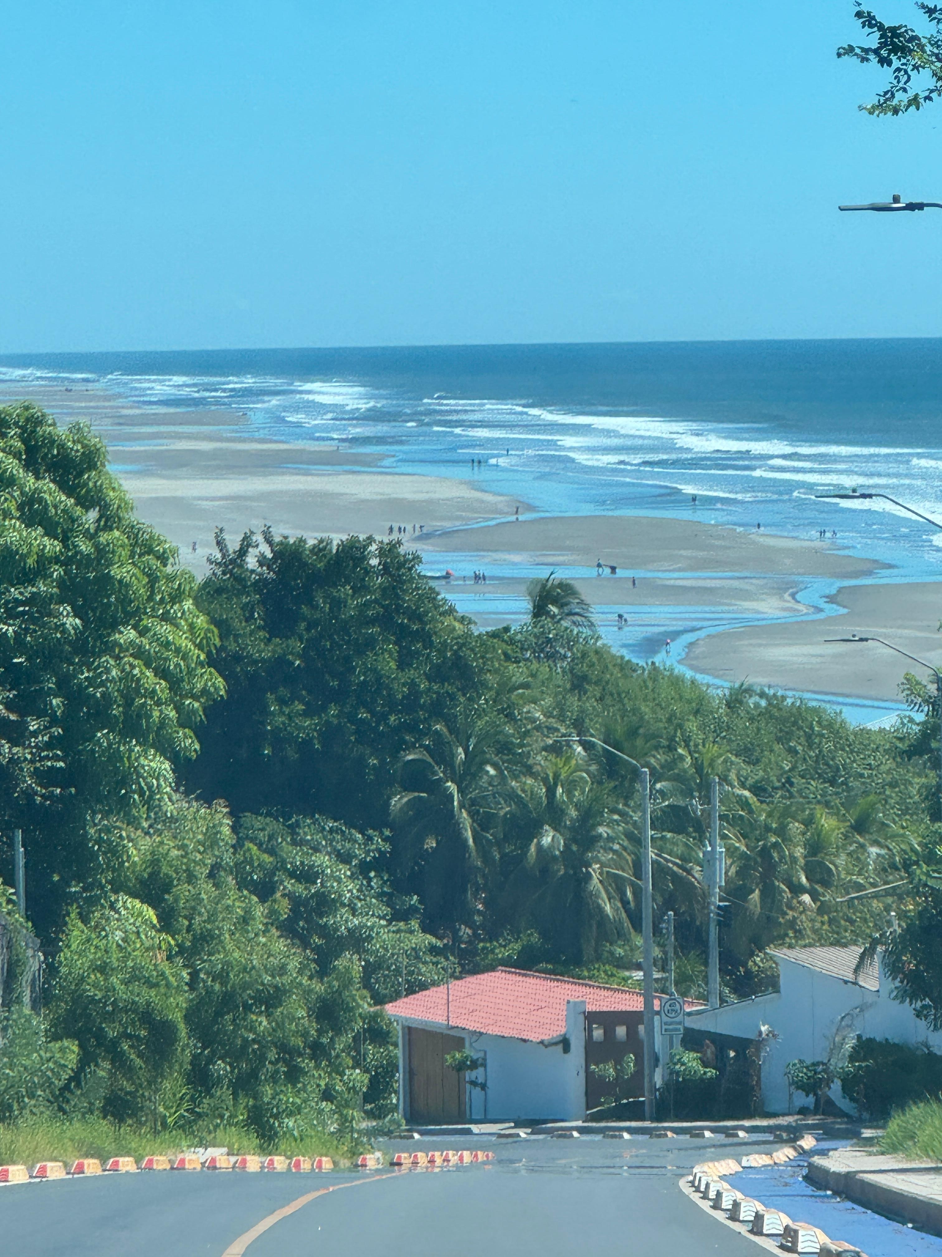 View from the top of the hill where the hotel is located 