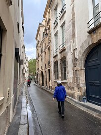 The quiet street.