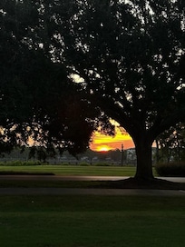 sunrise from the back patio