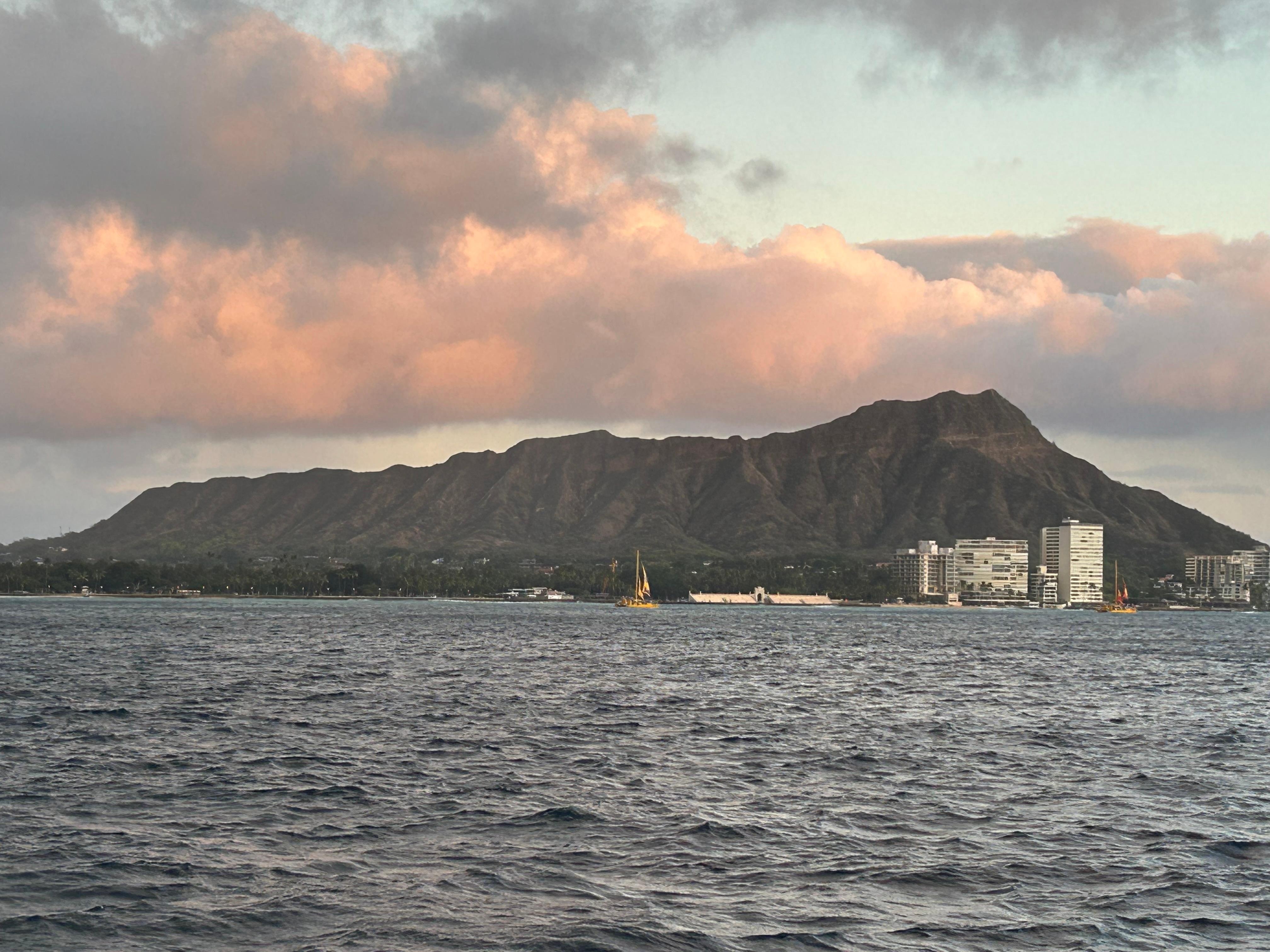 Diamond Head from the beach!