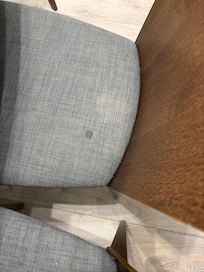 Stains all over dining chairs