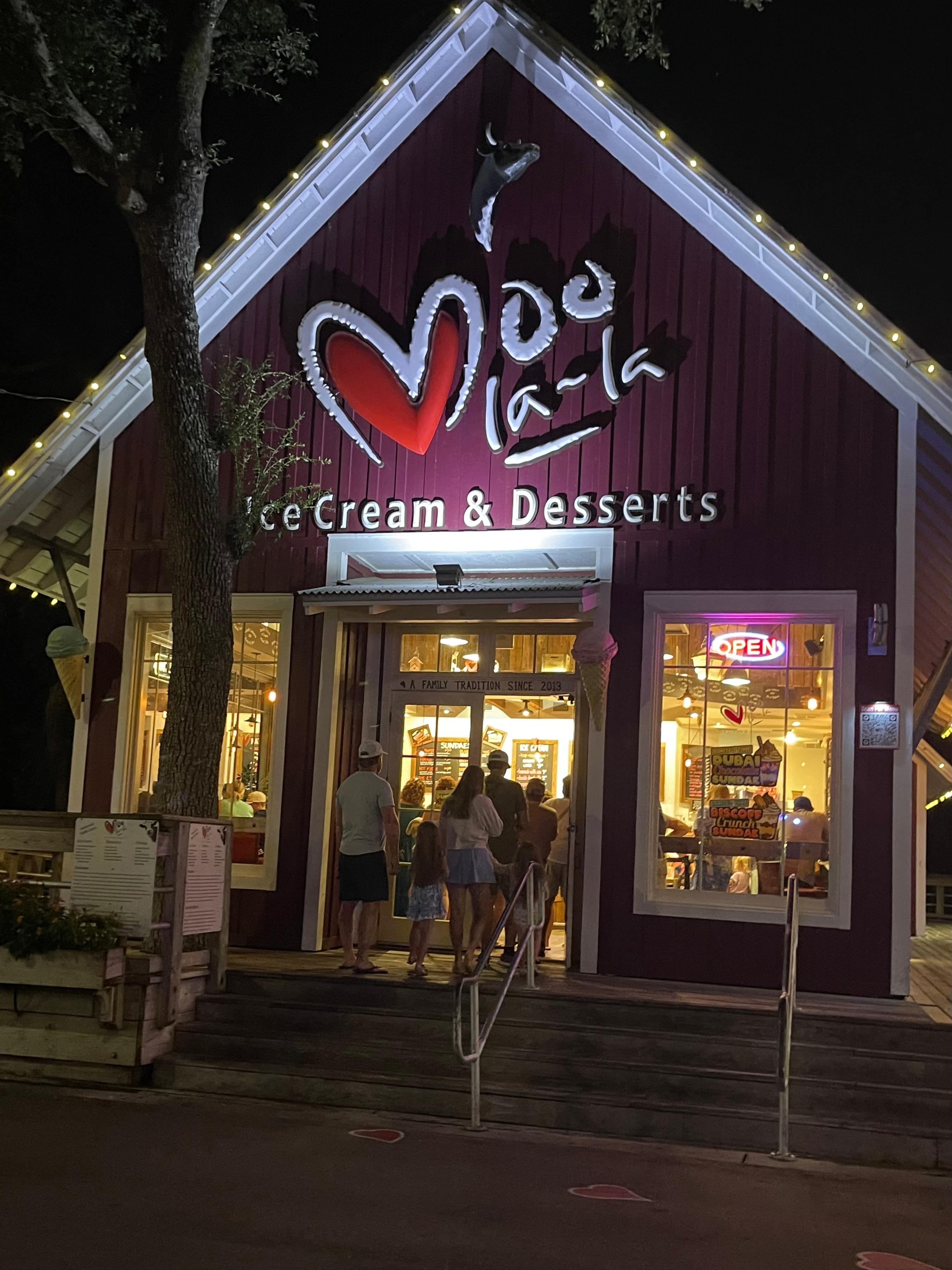 Best Ice cream at Bay Town Wharf--the key lime pie was delicious 