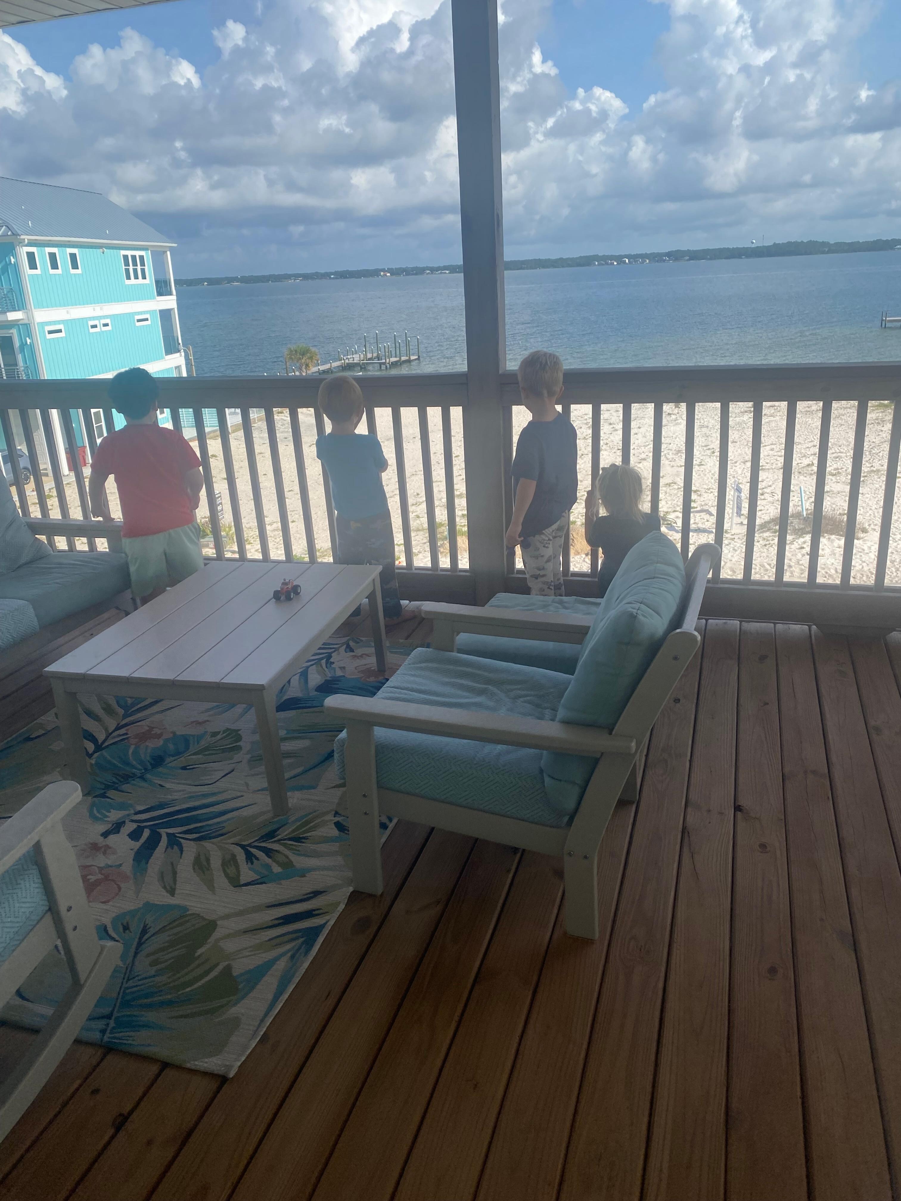 The grands checking everything out. 