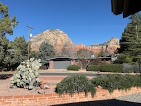 View from the front door of the house.