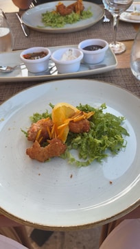 Coconut shrimp salad