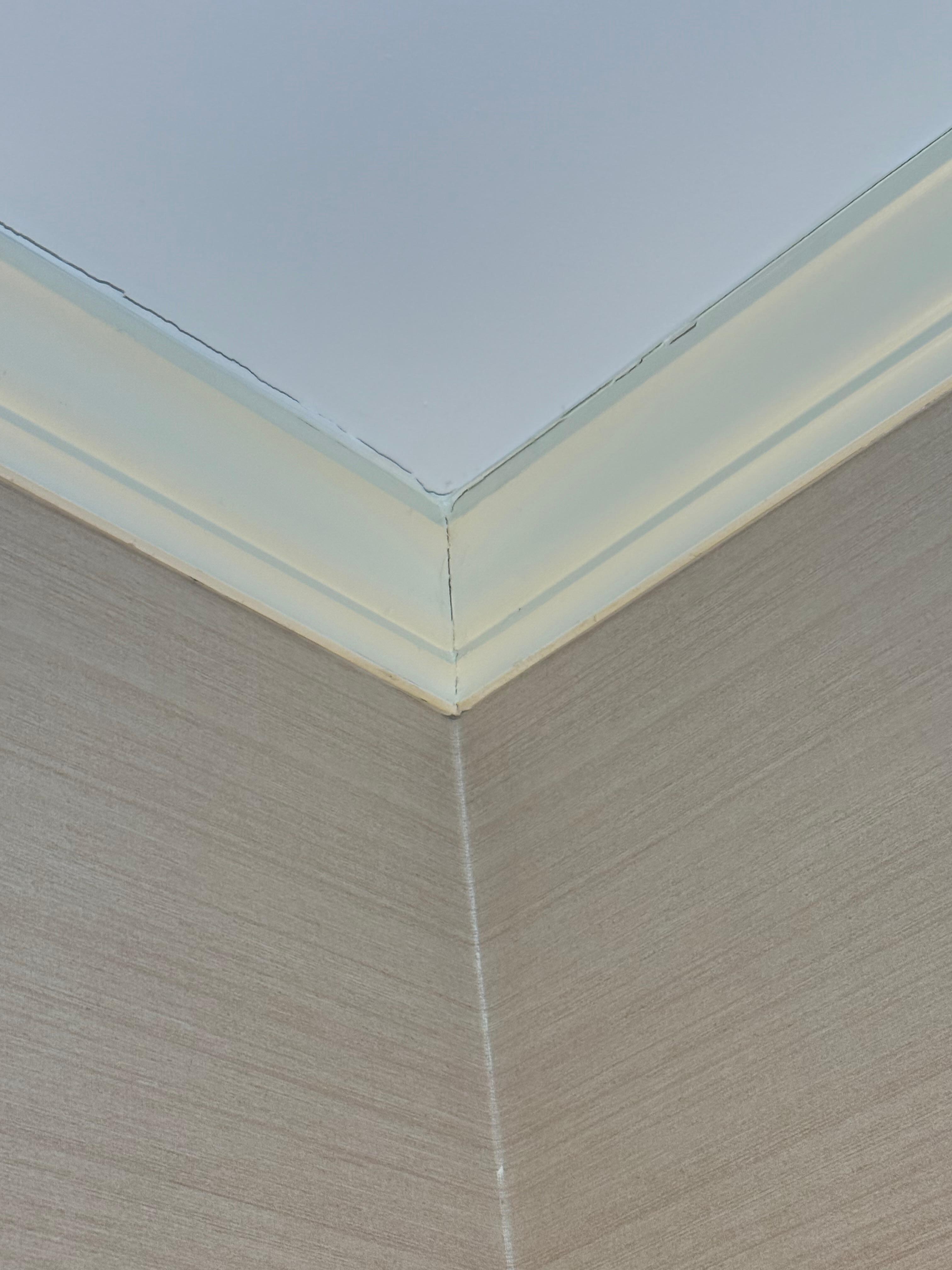 Ceiling cracking, wall paper 