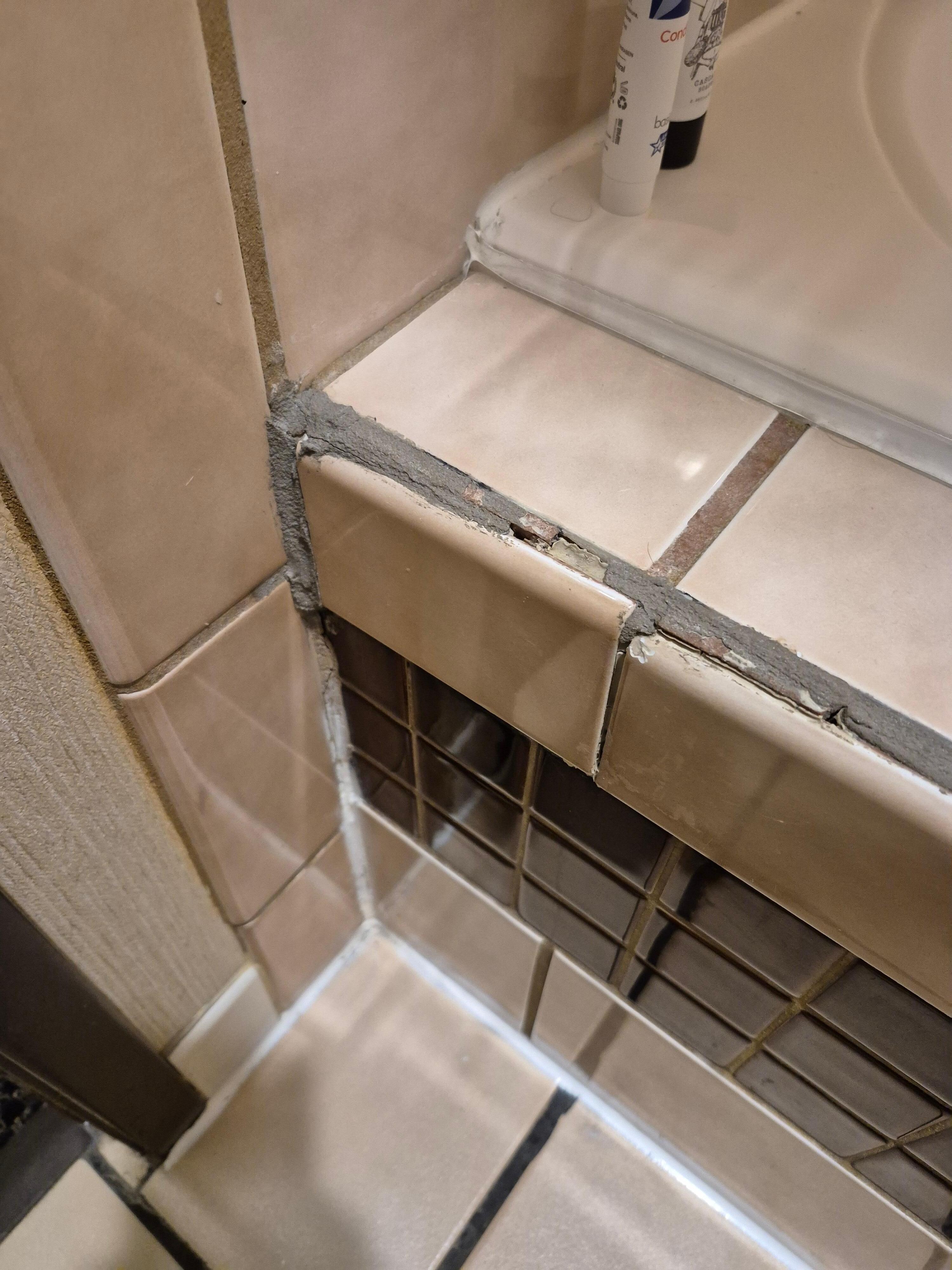 Tiles broken