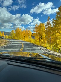 The scenery was beautiful.