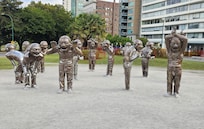 Statues at English Bay Beach