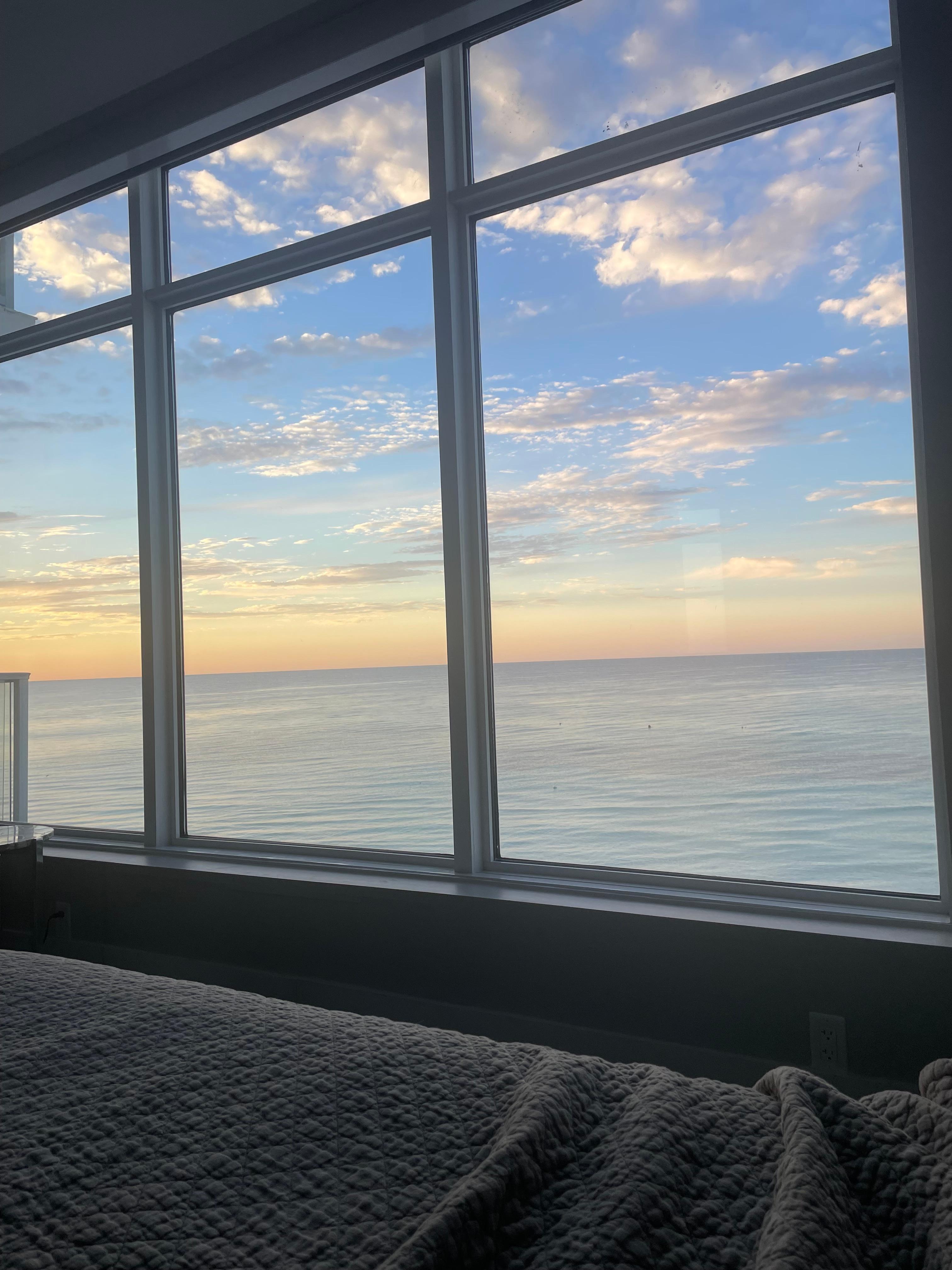 Sunrise view from master bed