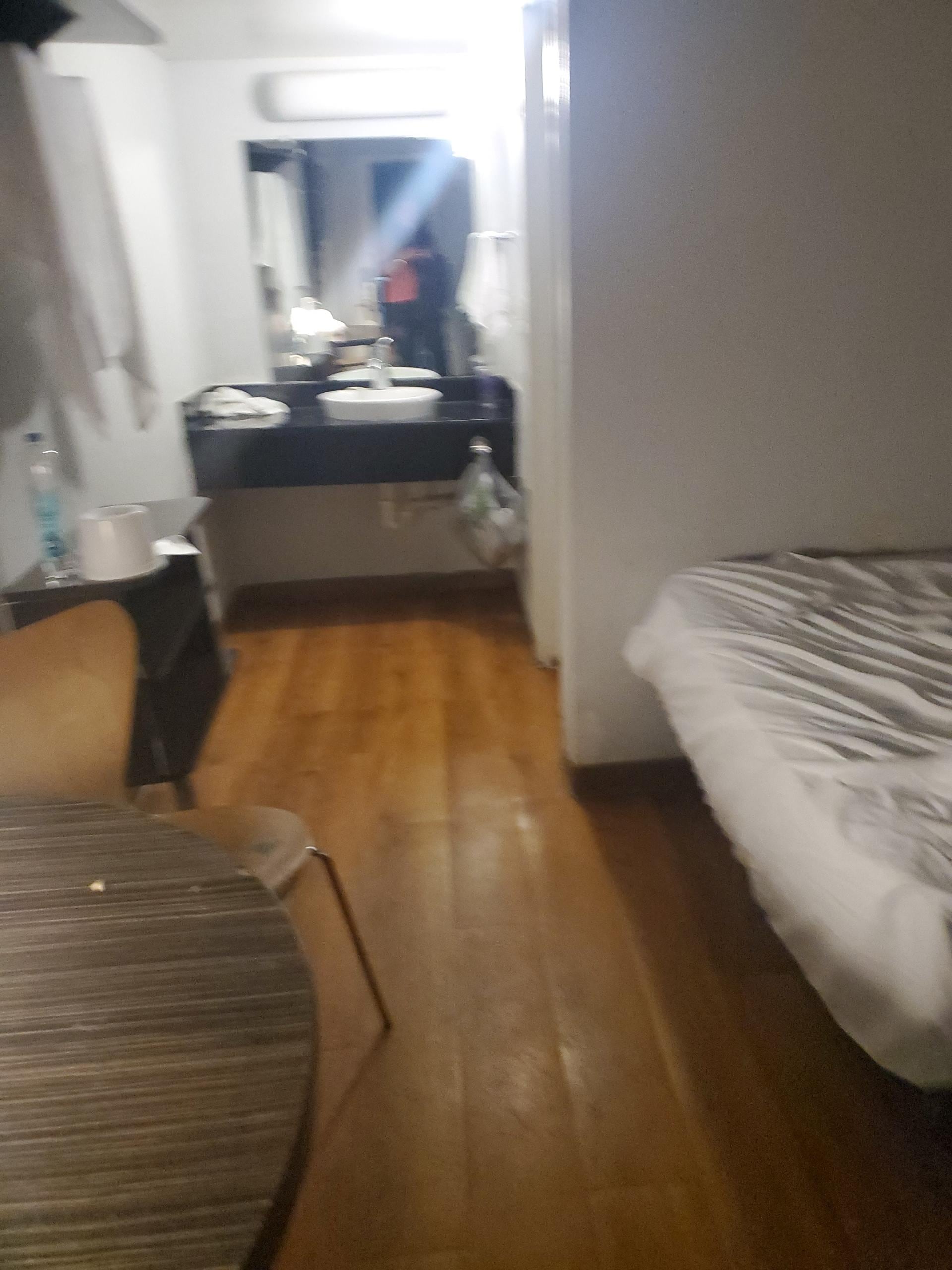 Dirty room at check in